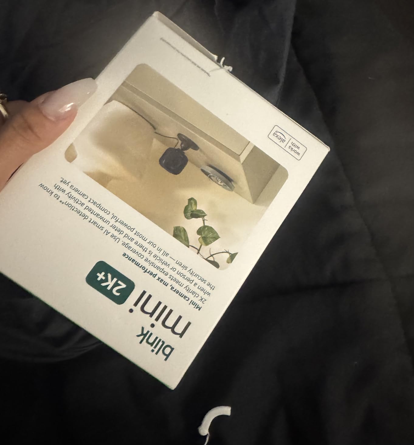 Blink Mini 2K+ (newest model) - Plug-in Home & Pet Indoor Security Camera with 2K video resolution, night vision, enhanced audio, motion detection - 2 cameras (White) customer photo 1