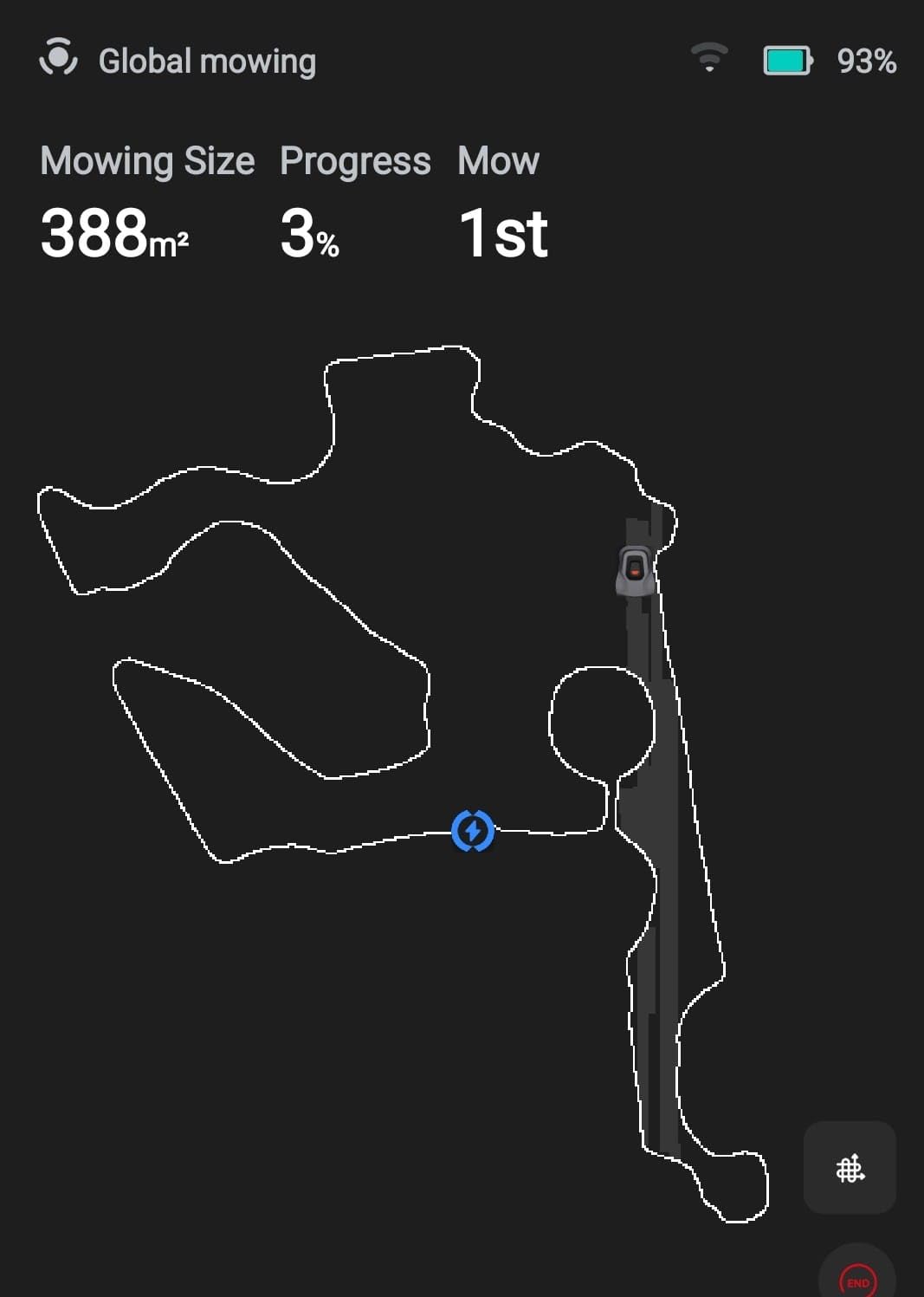 Redkey MGC1000 Robot Lawn Mower with 390ft Boundary Wires for 0.12 Acre (1/8 Acre), 45% Slope, 70Mins Runtime, Auto Recharge, Automatic Robotic Lawn Mower w/Precise Location & Breakpoint Detection customer photo 1