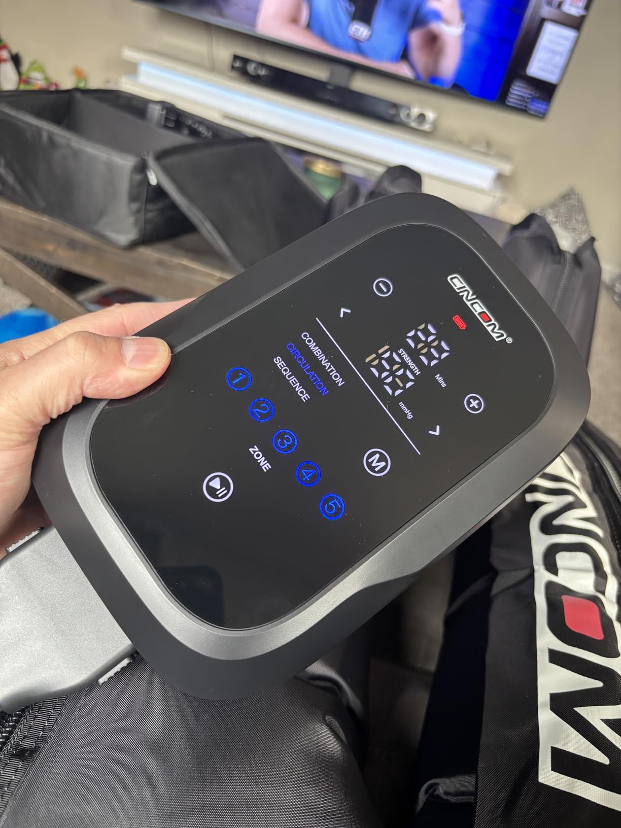 CINCOM Leg Massager Recovery System, Cordless Air Compression Boots for Circulation, Pro Sequential Compression Device for Athlete Fast Recovery customer photo 2