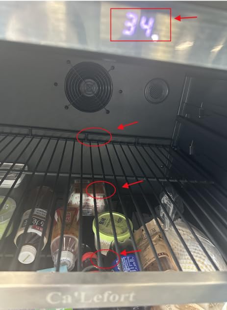 Ca'Lefort 24 Inch Wine and Beverage Refrigerator - 60 Can and 20 Bottle Wine Fridge Dual Zone 36-72°F, 3 LED Beverage Cooler Built in or Freestanding, Perfect for Home/Kitchen(4.10 cu.ft) customer photo 1