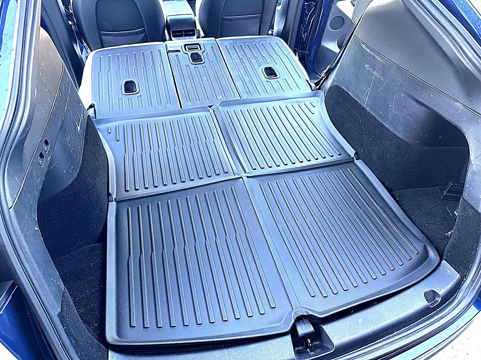 Floor Mats for 2025 2026 Tesla Model Y Juniper, 8PCS All Weather Full Set Cargo Liners Accessories, 3D TPE Odorless Floor Mat Trunk Frunk Rear Mats for 5-Seater(Not Fit 7Seat and Standard) customer photo 2
