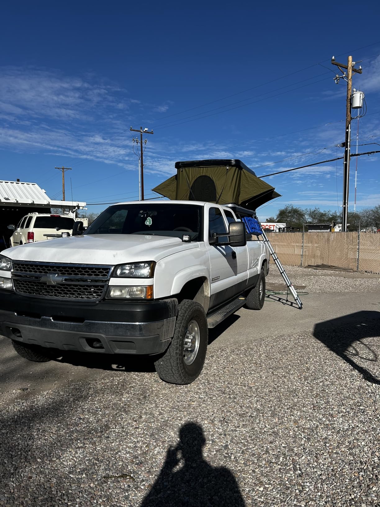 Sanhima Rooftop Tent Hard Shell - Jervis Loft Overland Aluminium ABS Roof Top Tent w/ 4 Sides Windows & AC Duct Hole for Car SUV Truck Camping, for 2-3 People customer photo 1