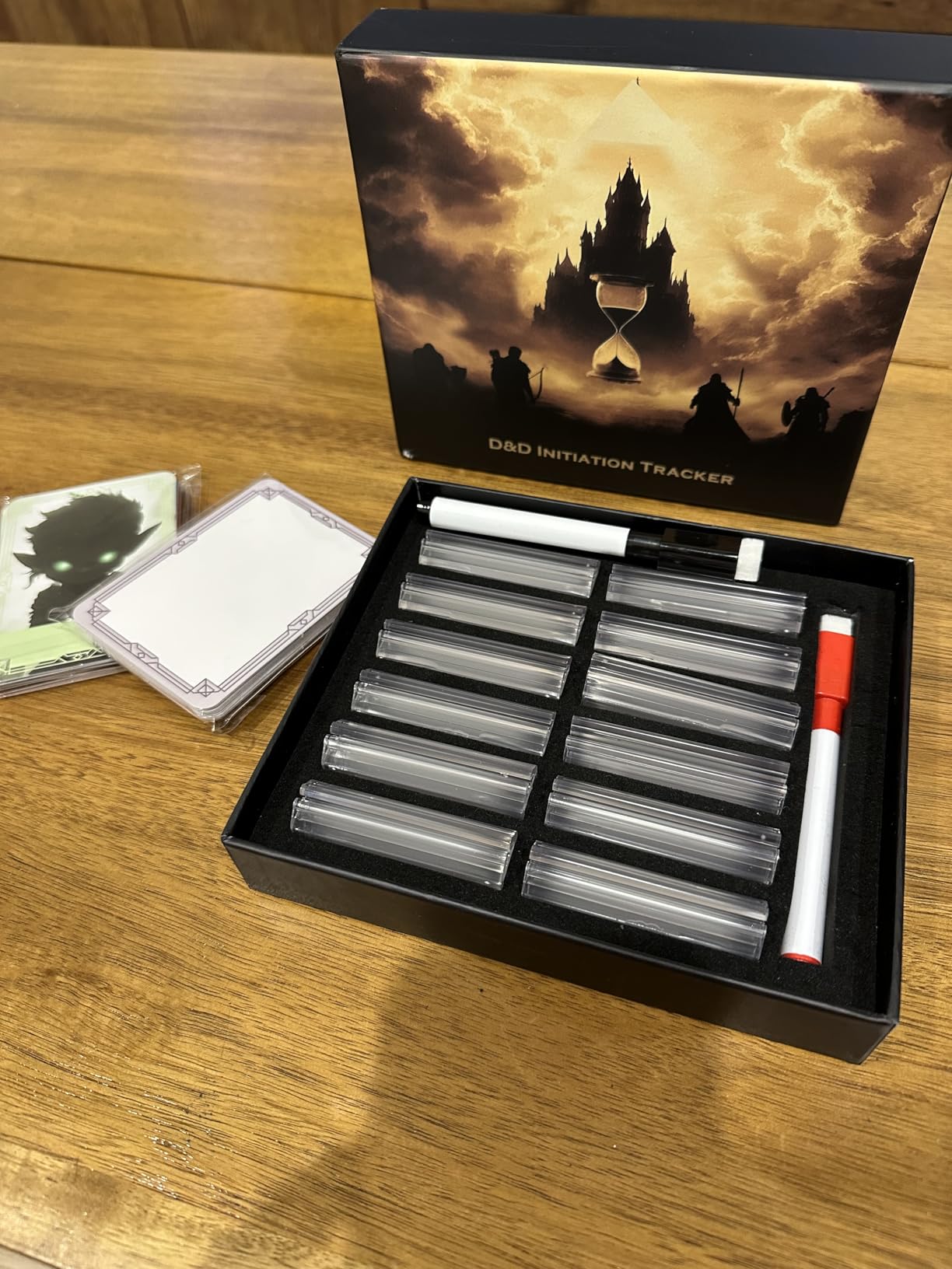 TIDYBOSS 50pcs Erasable DND Initiative Tracker | Put on top of Dungeon Master Screen or GM Screen with Character + Monster Insert Cards | d&d Accessories for TTRPGs customer photo 1