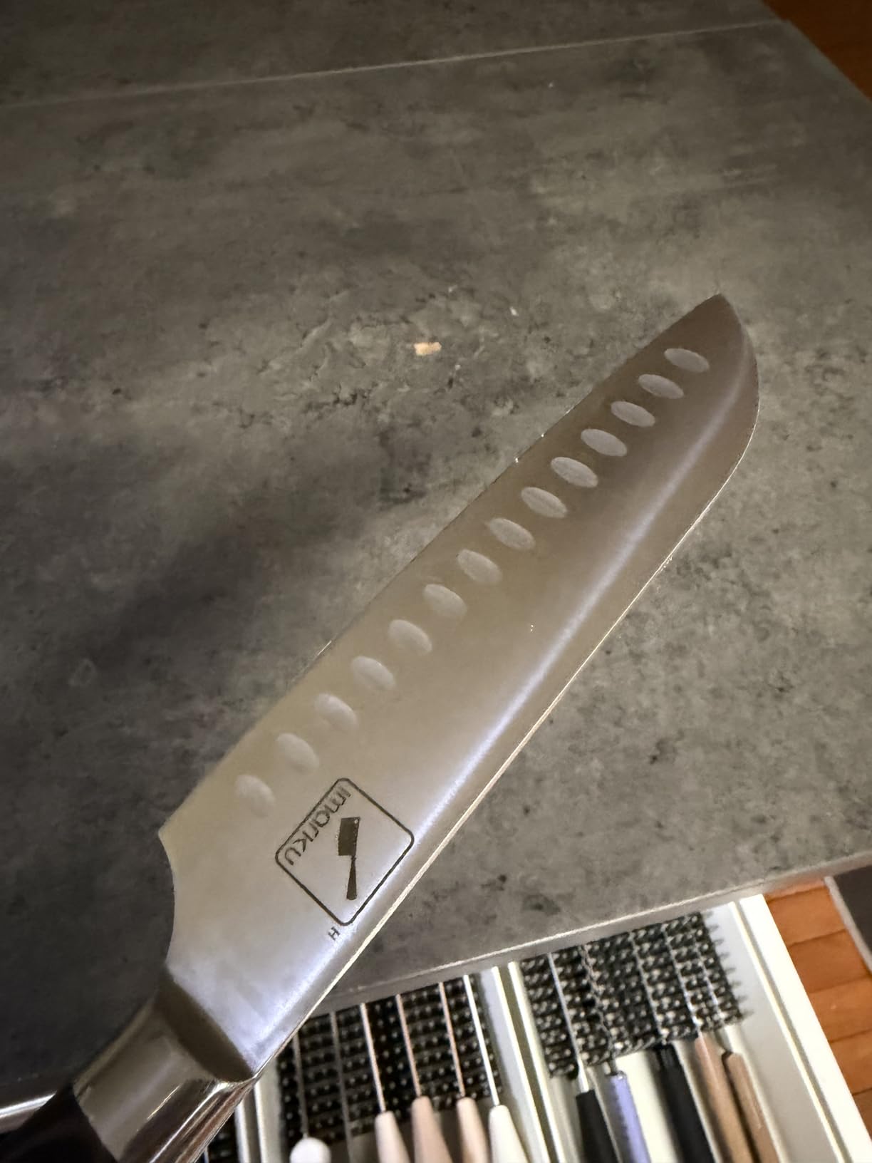 imarku Brisket Knife, 12 Inch Ultra Sharp Carving Slicing Knife for Brisket, BBQ, Turkey, Ham, Ribs, and Roast Beef, High Carbon Stainless Steel Blade, Ergonomic Pakkawood Handle, Gift Box customer photo 1