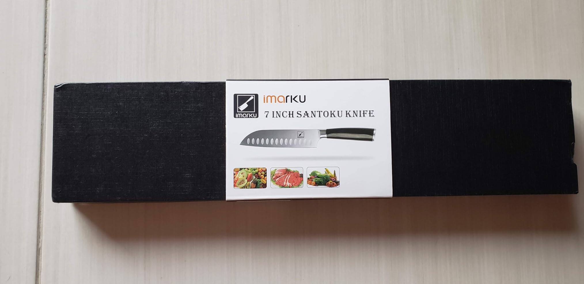 imarku Brisket Knife, 12 Inch Ultra Sharp Carving Slicing Knife for Brisket, BBQ, Turkey, Ham, Ribs, and Roast Beef, High Carbon Stainless Steel Blade, Ergonomic Pakkawood Handle, Gift Box customer photo 2