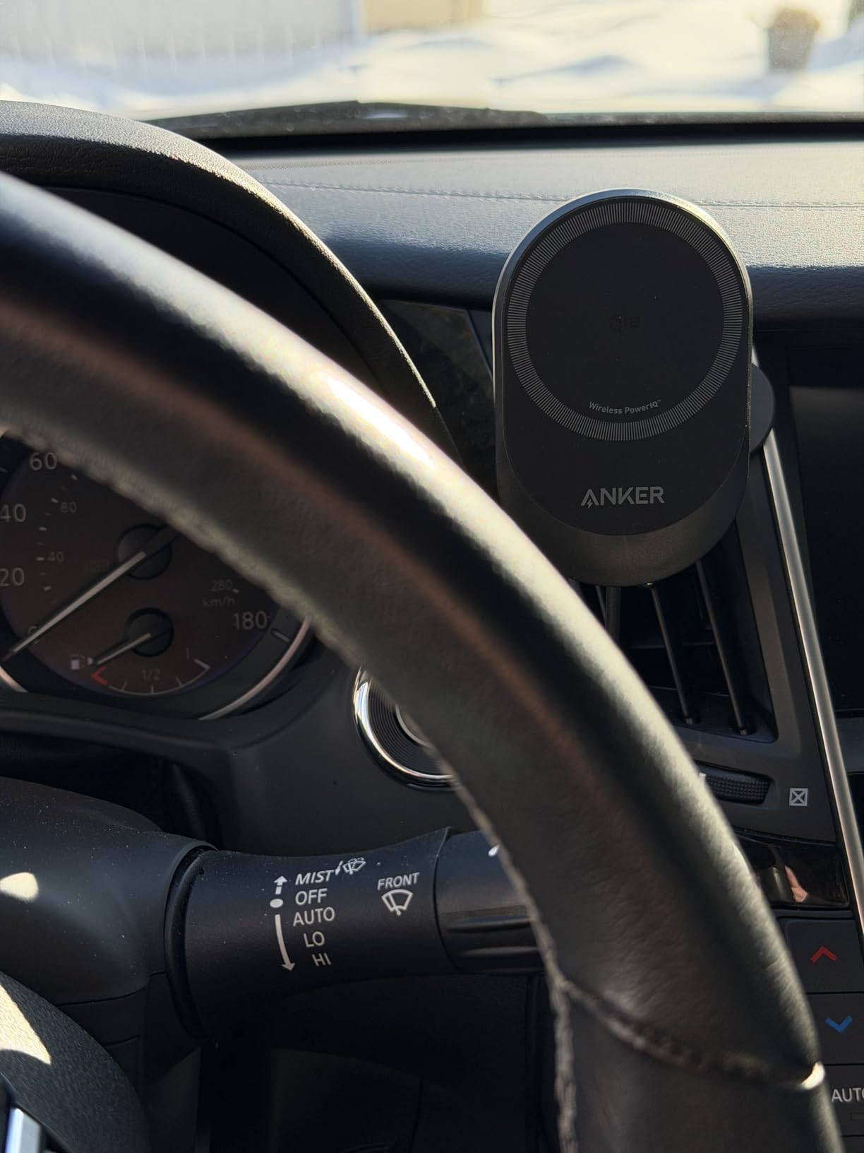 Anker Prime MagSafe Car Mount Charger, Qi2 25W Certified Wireless Car Charger with TEC Cooling, Strong Magnets, Air Vent Mount for iPhone 17-12 Series (Includes 60W Adapter) customer photo 2