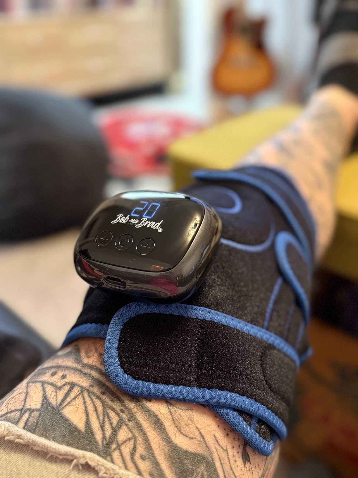 BOB AND BRAD Cordless Far Infrared Knee Heating Pad for Pain Relief, FSA-HSA Eligible Deep Tissue Heated Wrap for Arthritis, Meniscus Tear, Tendinitis, Portable Electric Brace for Elbow, Arm & Leg customer photo 2