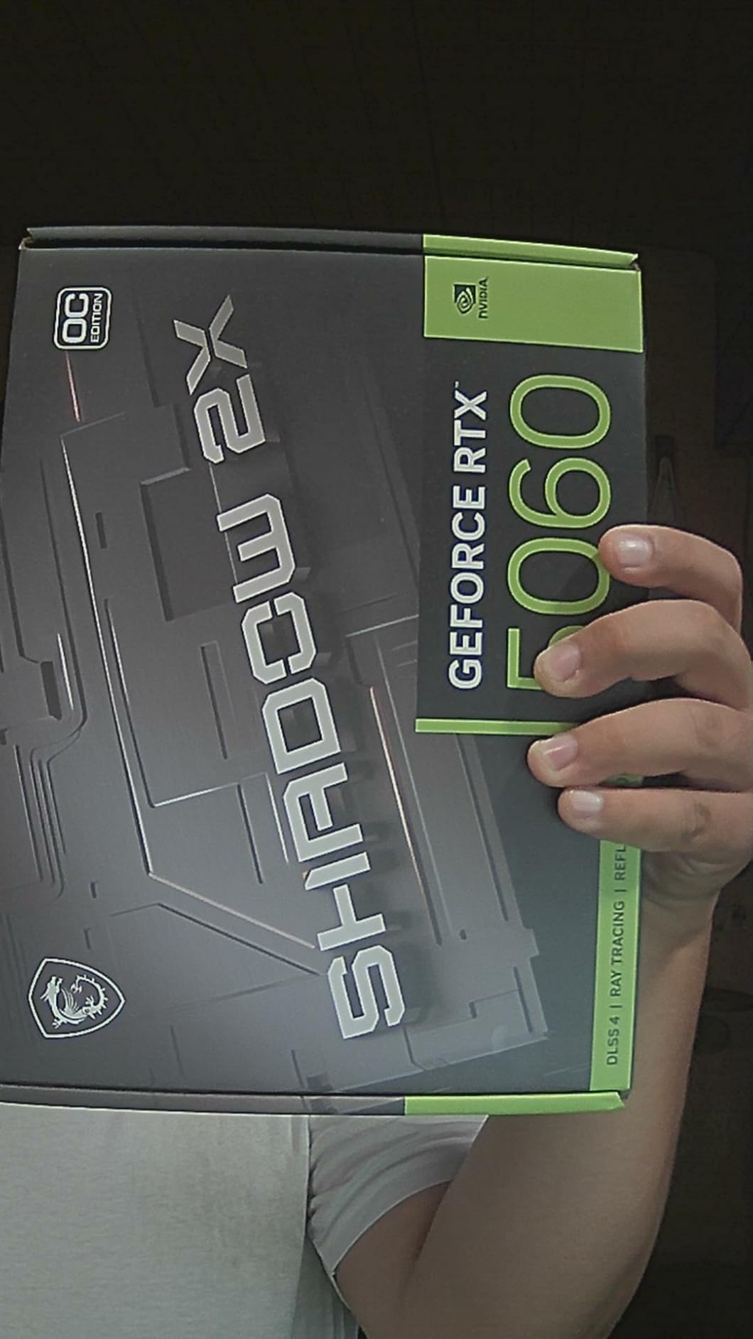 MSI Gaming RTX 5060 8G Shadow 2X OC Graphics Card (8GB GDDR7, 128-bit, DisplayPort x3 2.1a, HDMI 2.1b) customer photo 1