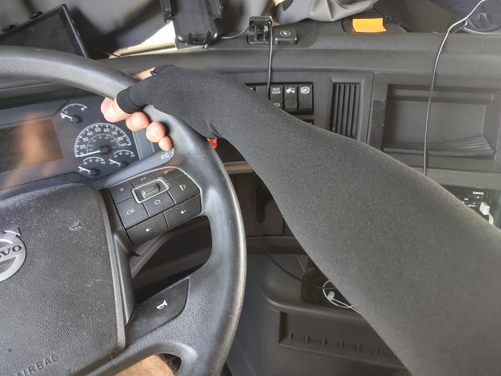 KEKING Lymphedema Medical Compression Arm Sleeve with Gauntlet, 15-20 mmHg Graduated Compression Full Arm Support for Women Men (Single), Long Pressure Arm Hand Brace for Arthritis, Bursitis, Edema customer photo 1