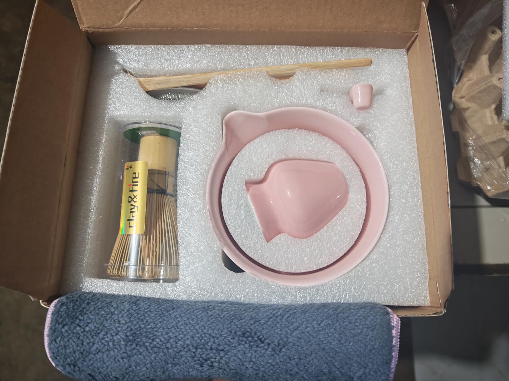 Clay&Fire Matcha Whisk Set, 9 pcs Ceramic Matcha Set, Gifts for Women,Matcha Bowl with Spout and Whisk, Matcha Kit for Matcha Lovers, Gift Mother's Day, Birthday, Anniversary customer photo 2