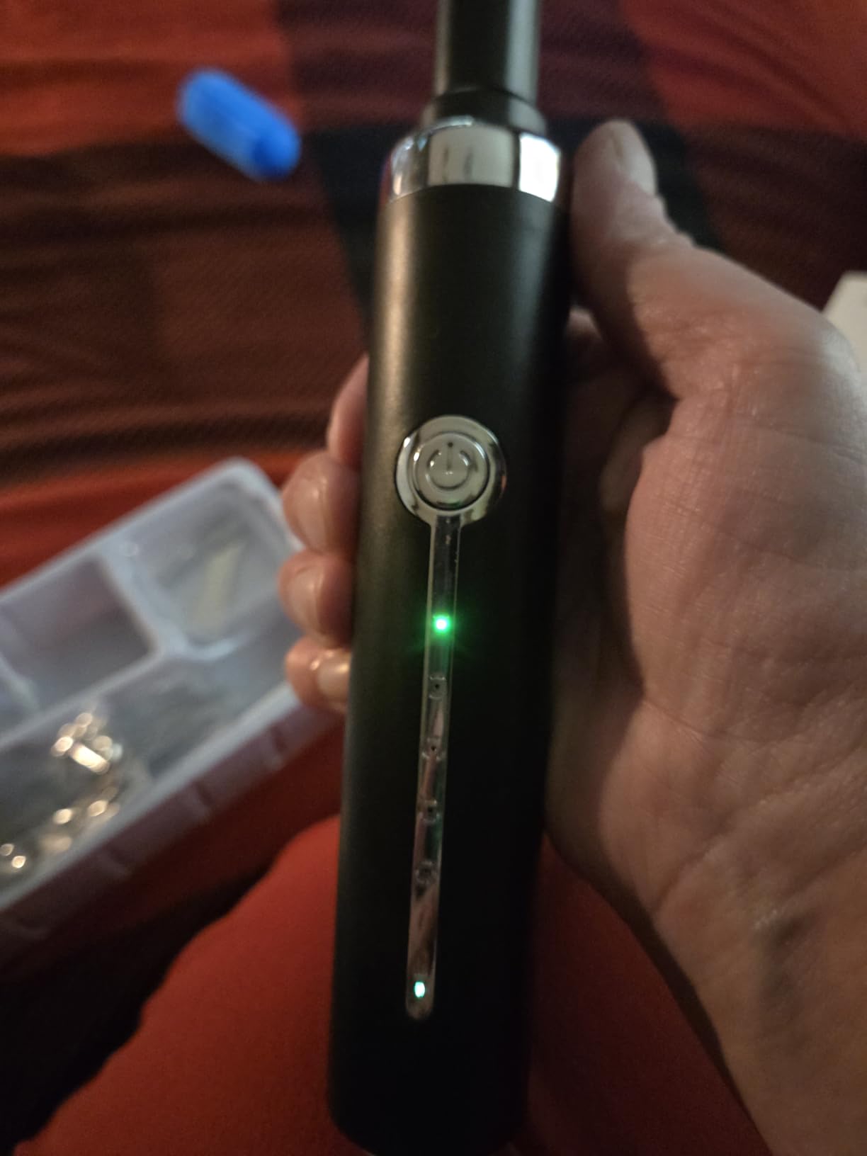 Plaque and Tartar Remover Kit for Dogs,Low Noise Waterproof Ultrasonic Tartar Remover for Pets,Adjustable 5 Modes of Cleaning Intensity (Black) customer photo 1