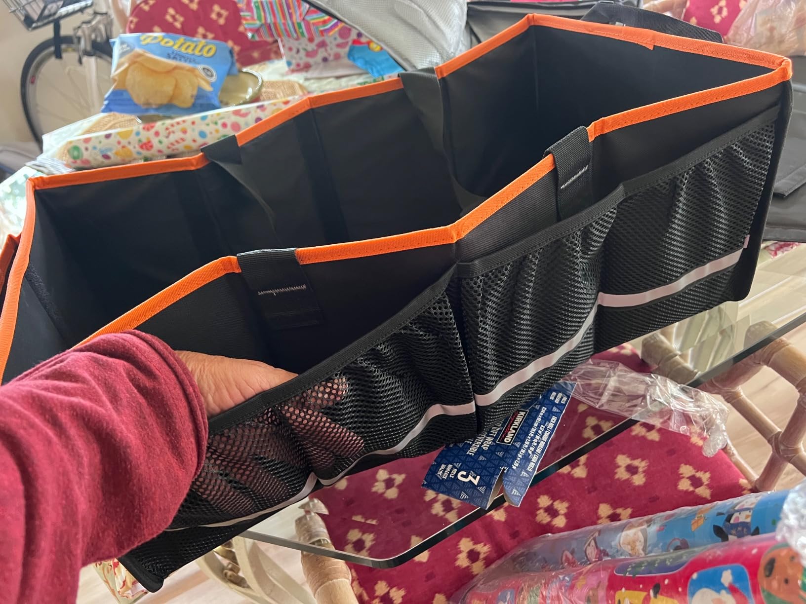 Car Front Trunk Organizer with Cooler Bag Compatible with Tesla Model Y Model 3 2020-2026, Foldable Grocery Frunk Storage Bag Collapsible for Car SUV with Multi Compartment customer photo 1