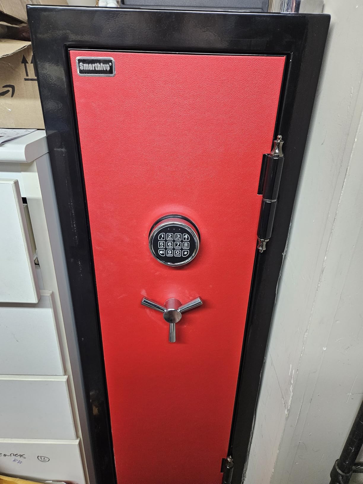 Fireproof Safe with Digital Lock - 8.12 cu.ft Heavy-Duty Large Safe Box for Home, Business & Office | Secure, Durable & Stylish Black/RED Design customer photo 1