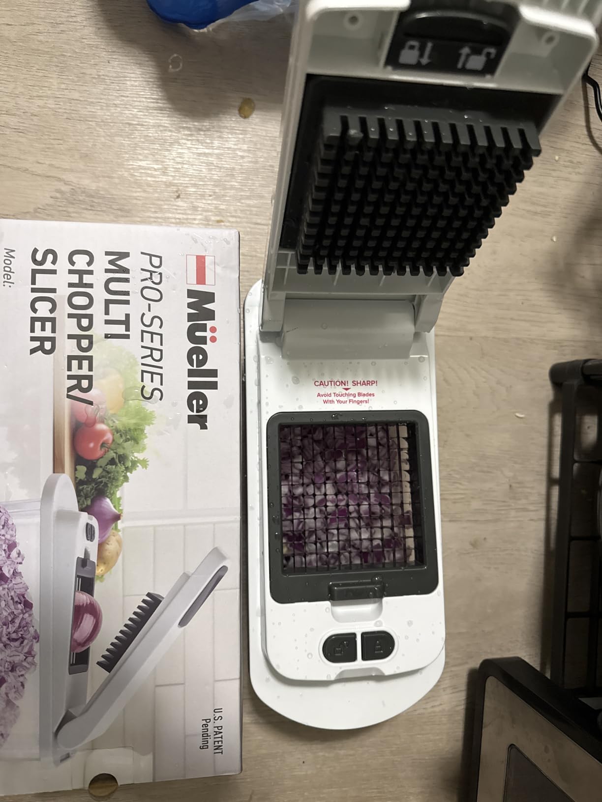 Mueller ULTIMATE 12 Blade Vegetable Chopper, Mandoline Slicer and Spiralizer, Dicer, Grater, Kitchen Essentials & Accessories, Black customer photo 1