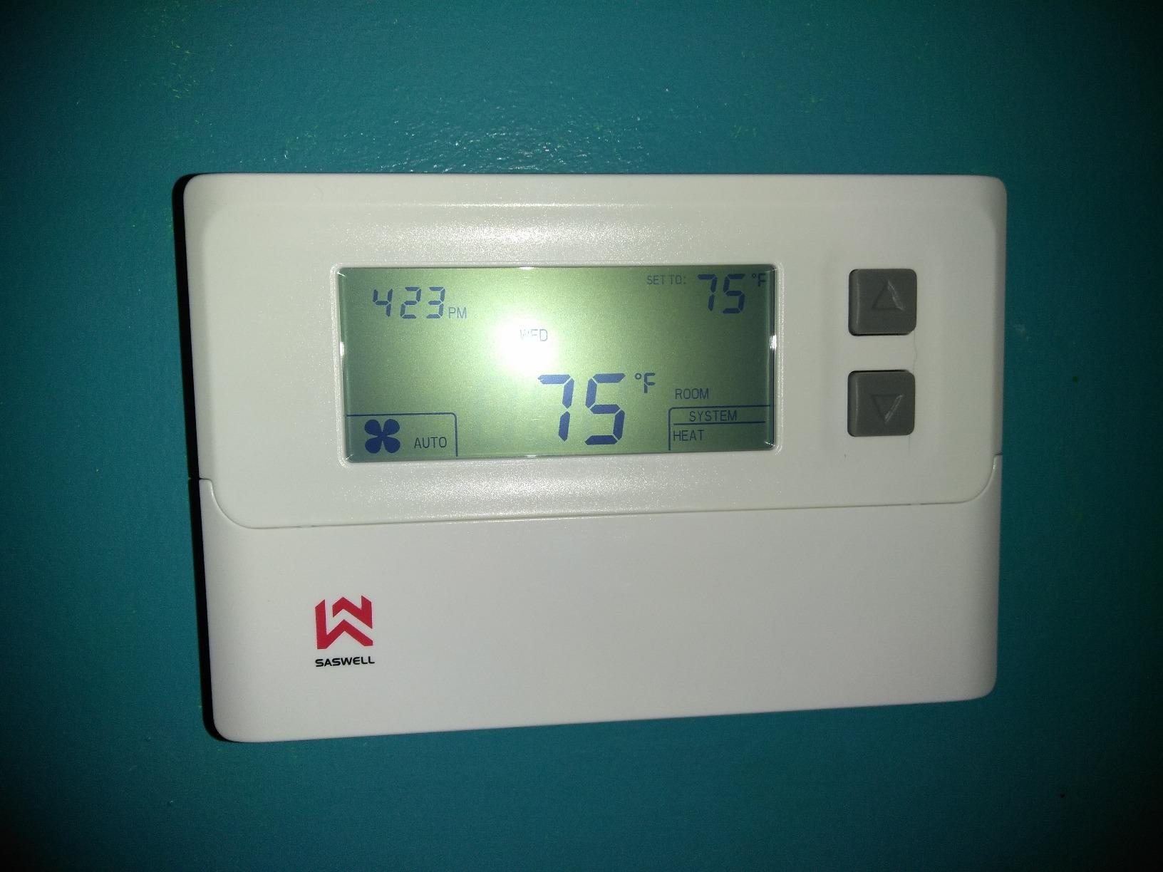 Smart WiFi Thermostat for Home, Programmable Thermostat with C-Wire Adapter, 3H/2C for Heat Pump & Conventional Systems, Tuya App Control, Compatible with Alexa & Google Assistant, White customer photo 1