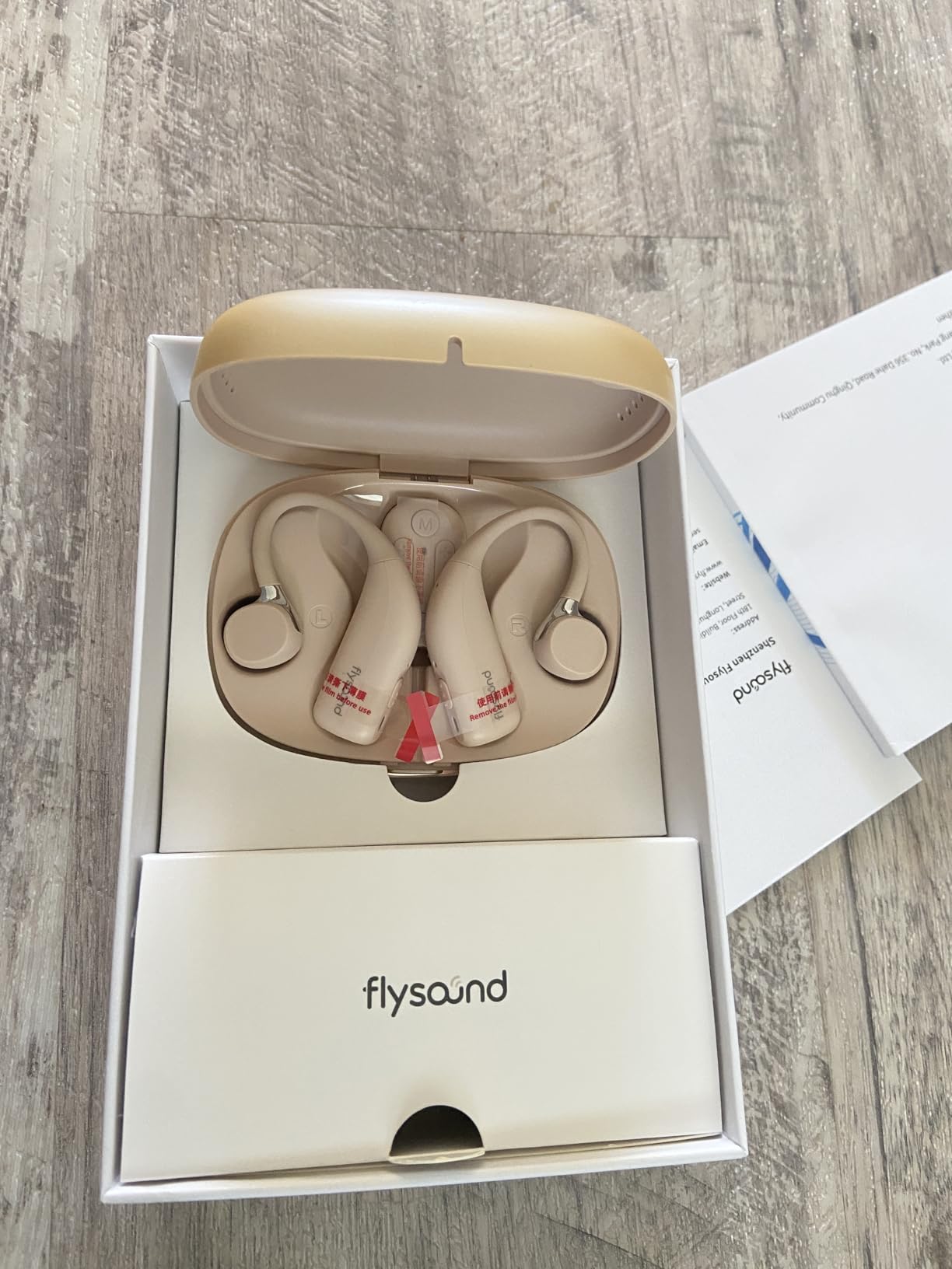 FLYSOUND Nature Pro OTC Hearing Aids with Bluetooth & Auracast for Seniors & Adults | 80% Improved Speech Recognition & Tinnitus Masking via App | Up to 60dB Gain & AI Noise Reduction | Fashion Nude customer photo 1