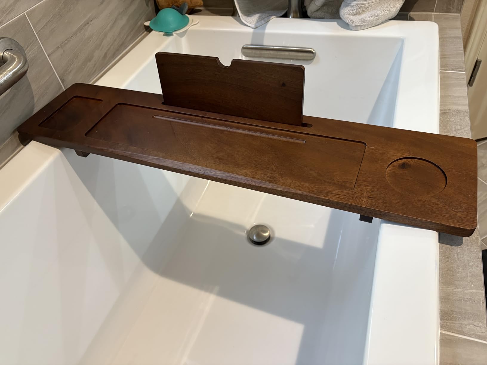 Walnut Bathtub Tray Caddy - 35