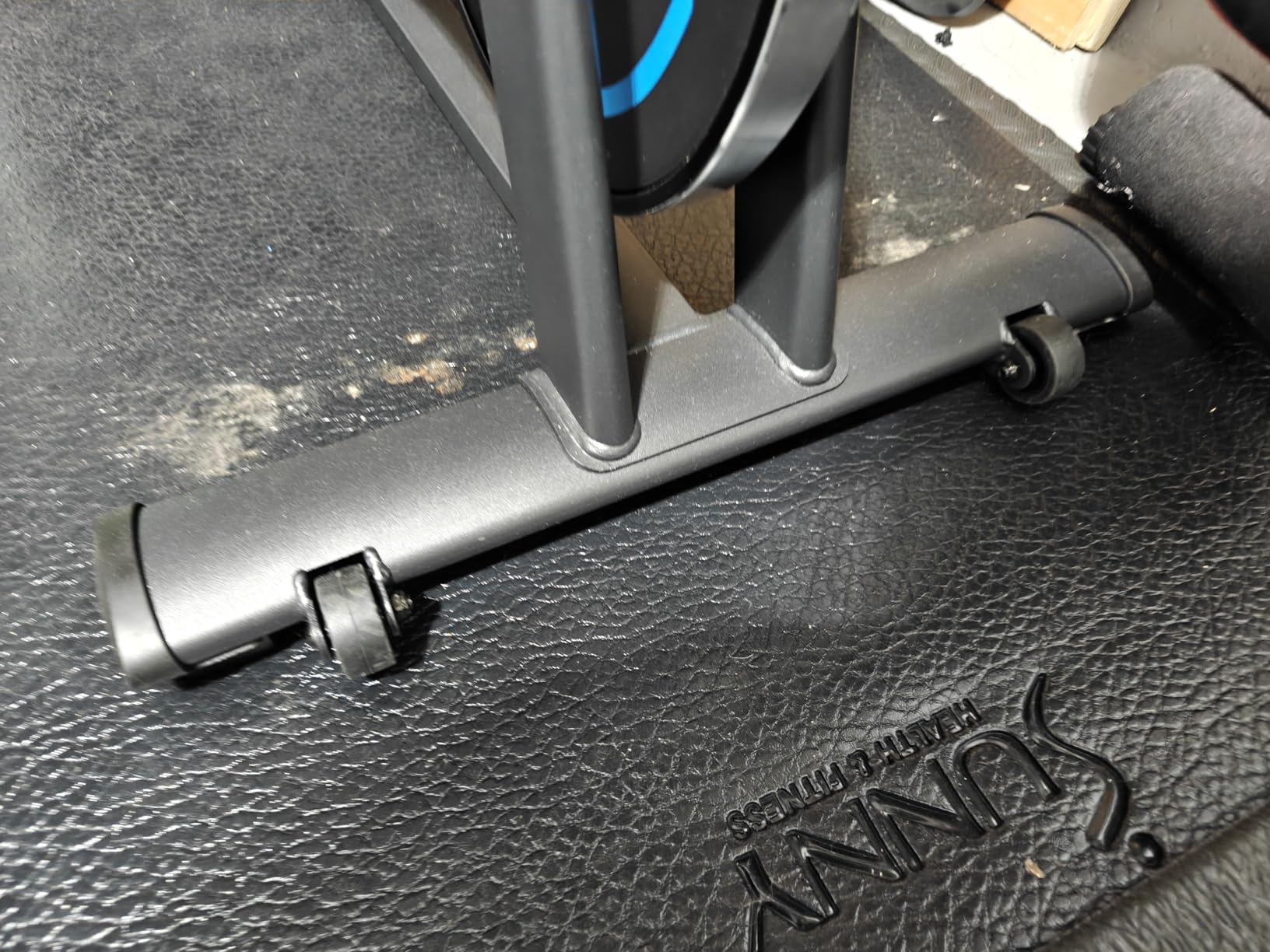 CHAOKE Exercise Bike, Quiet Adjustable Magnetic Stationary Bike for Home Cardio with App Compatible, 350LB Weight Capacity Indoor Cycling Bike with Large Seat, Dumbbell Rack, Pull Cords & LCD Display customer photo 2