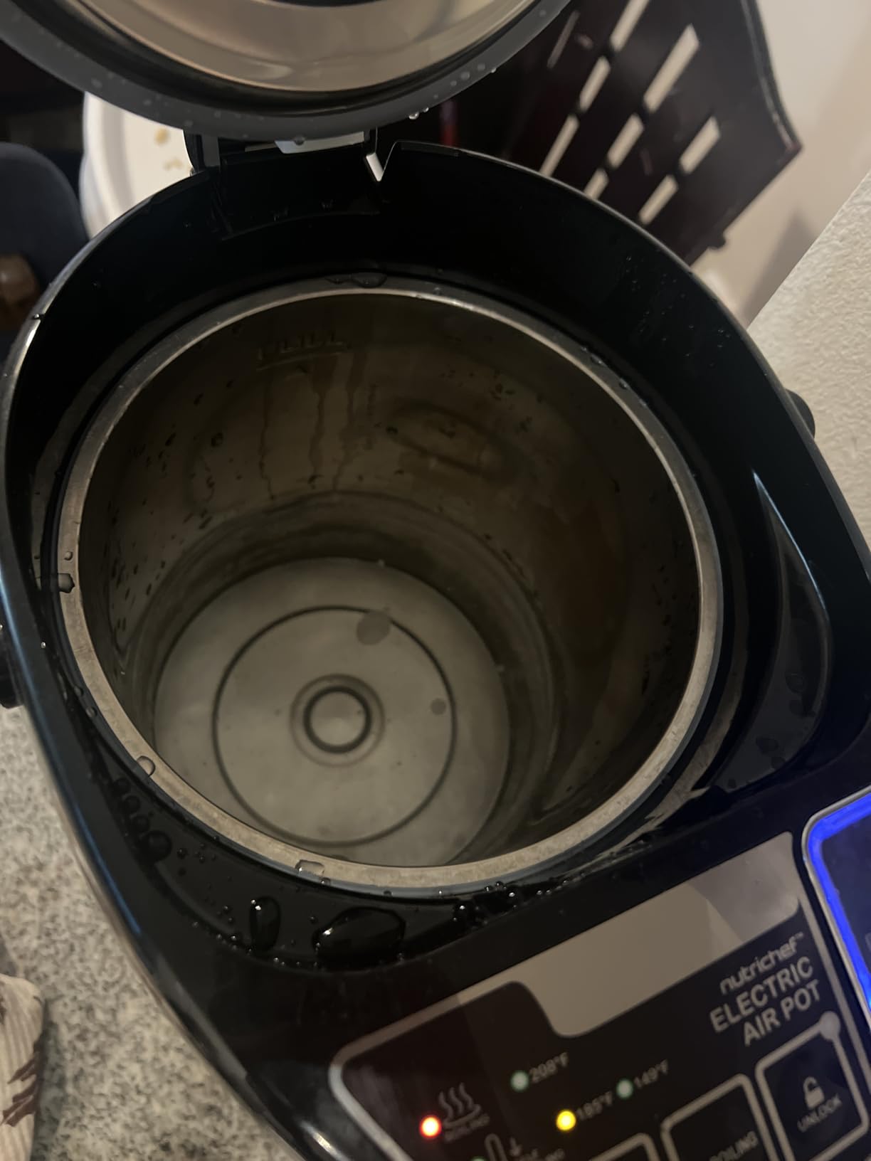 NutriChef Water Boiler and Hot Water Dispenser, 19L Electric Beverage Dispenser with Safety Lock Lid, Non-Drip Tap, Warm Function, Food Grade Stainless Steel, Home & Commercial Use, 19