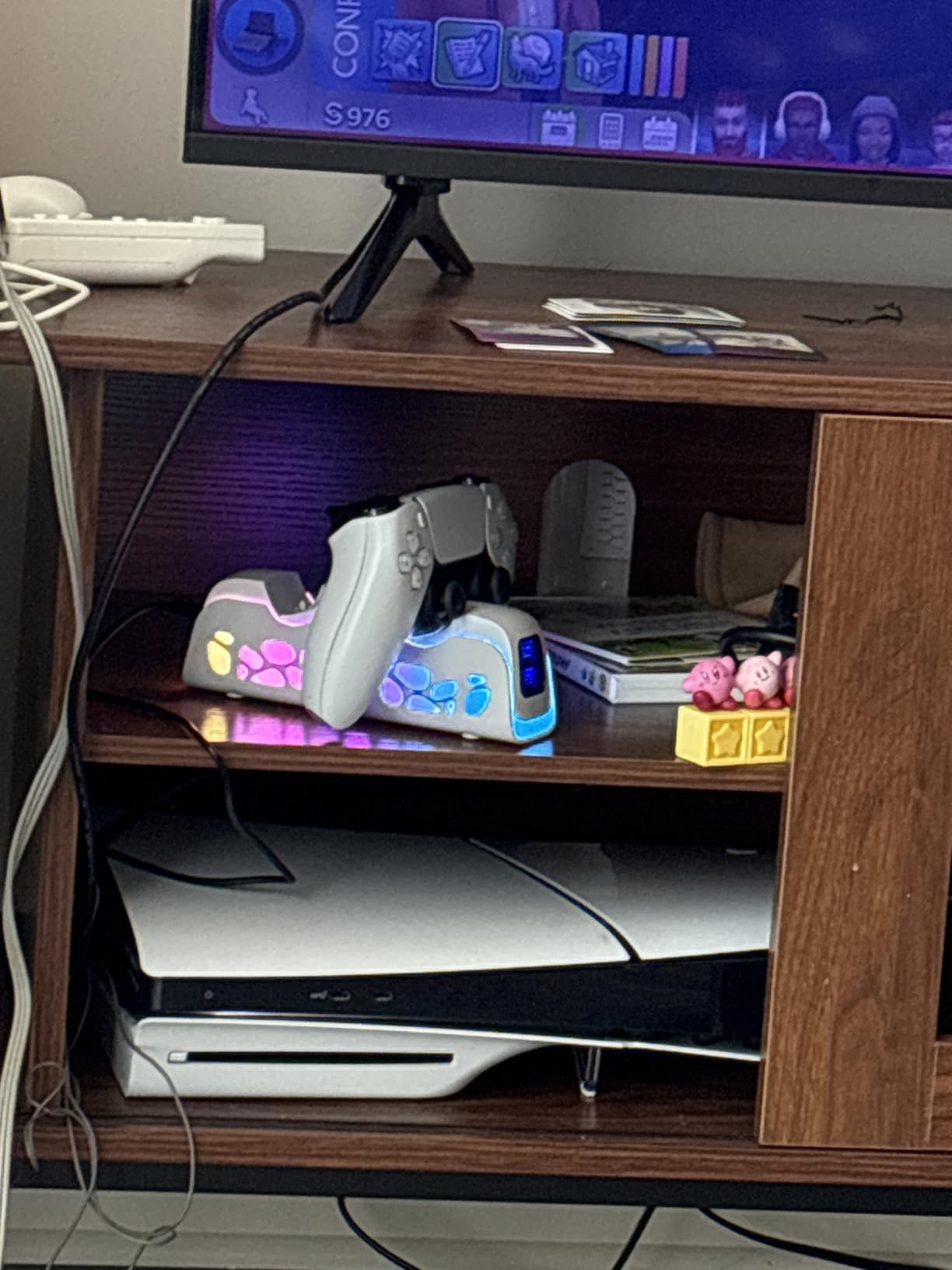 PS5 Controller Charger - Dual-Sensing Edge PS5 Charging Station with 6 LED and RGB Modes,Charging Dock is Suitable for/Slim/Pro Remote Control Accessories customer photo 2