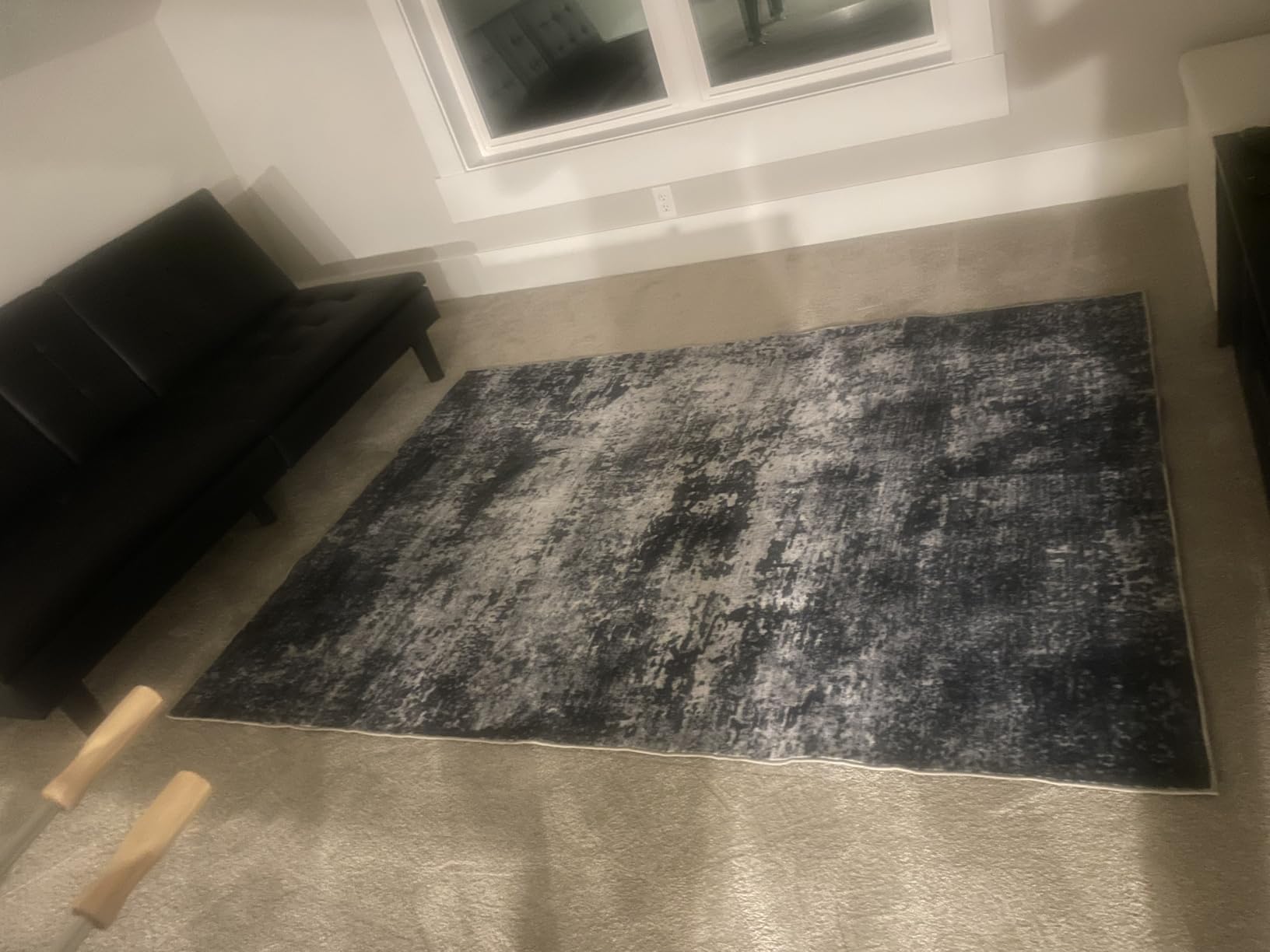 5x7 Area Rug Living Room Rug: Washable Modern Abstract Soft Thin Rug Indoor Floor No Slip Stain Resistant Carpet customer photo 1