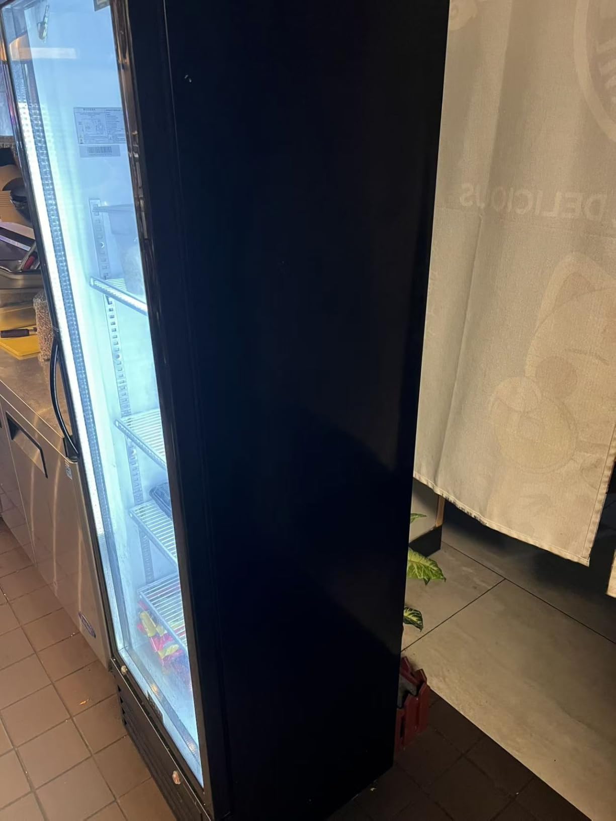 BODEGACOOLER Commercial Beverage Refrigerator with Glass Door, 12.5 Cu.Ft Commercial Drink Refrigerator, Upright Large Display Merchandiser Beverage Bar Cooler with Soft LED Light, Adjustable Shelves customer photo 1