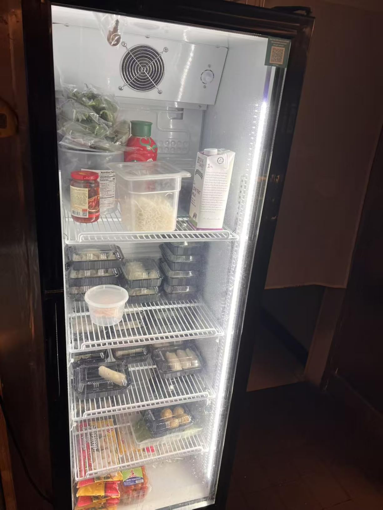 BODEGACOOLER Commercial Beverage Refrigerator with Glass Door, 12.5 Cu.Ft Commercial Drink Refrigerator, Upright Large Display Merchandiser Beverage Bar Cooler with Soft LED Light, Adjustable Shelves customer photo 2