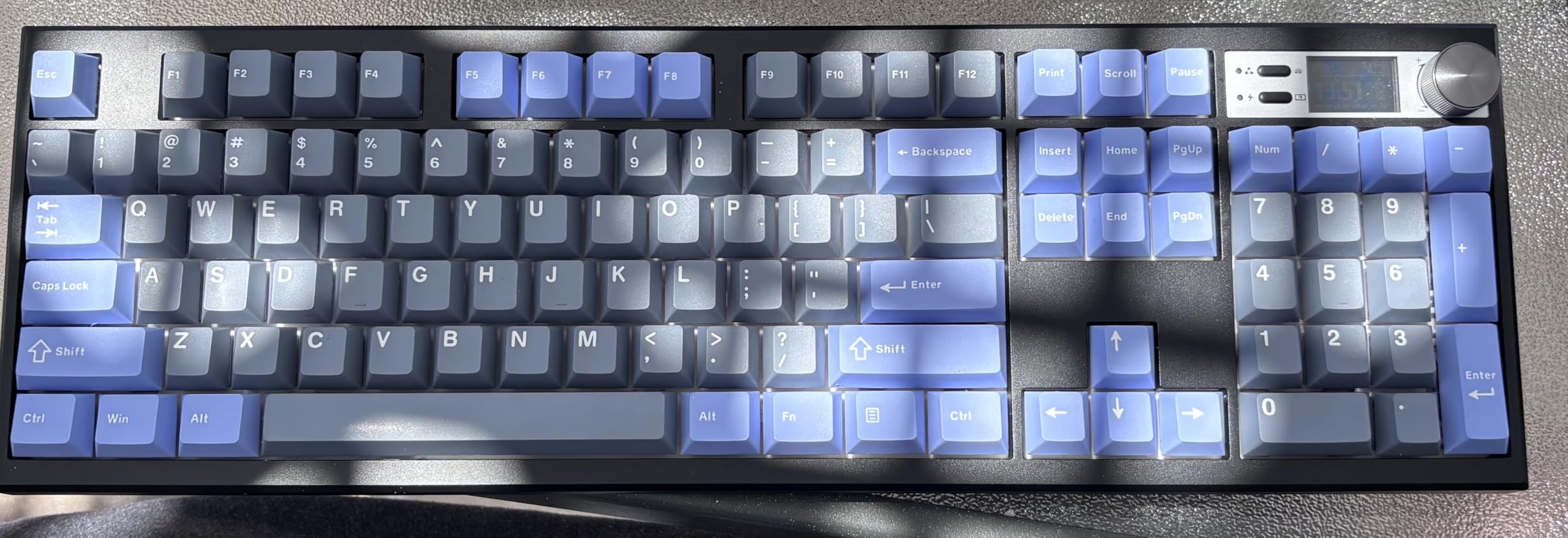 FKZ GMK104 Mechanical Keyboard Kit,VIA Programmable Full Size Hot Swap Gasket Custom RGB Gaming Barebones Keyboard with Screen&Knob Wireless BT5.0/2.4G/USB-C Wired NKRO DIY Kit (Black) customer photo 1