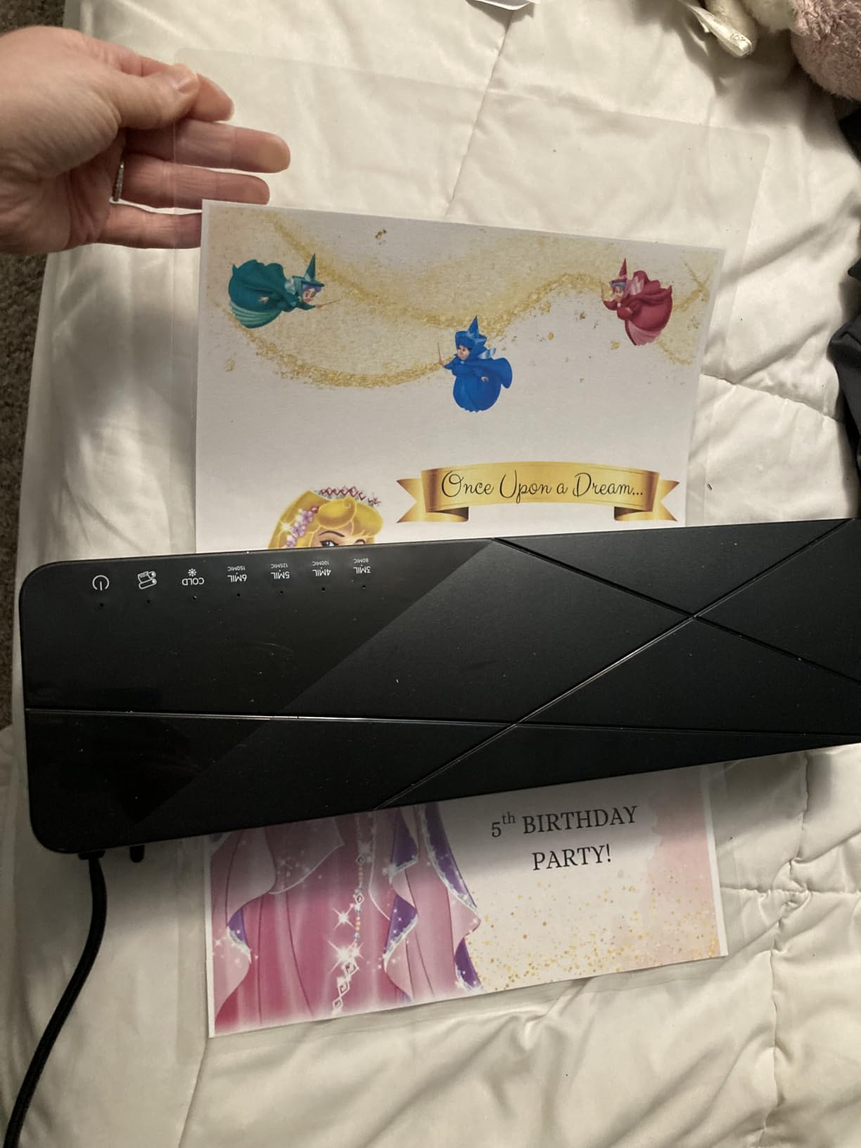 Crenova Laminator Machine 13 inch, Laminating Machine 60s Quick Warm Up Auto Off, Cold Hot Lamination Machine with ABS Jam Free, Laminator for Home Office School, Black customer photo 1