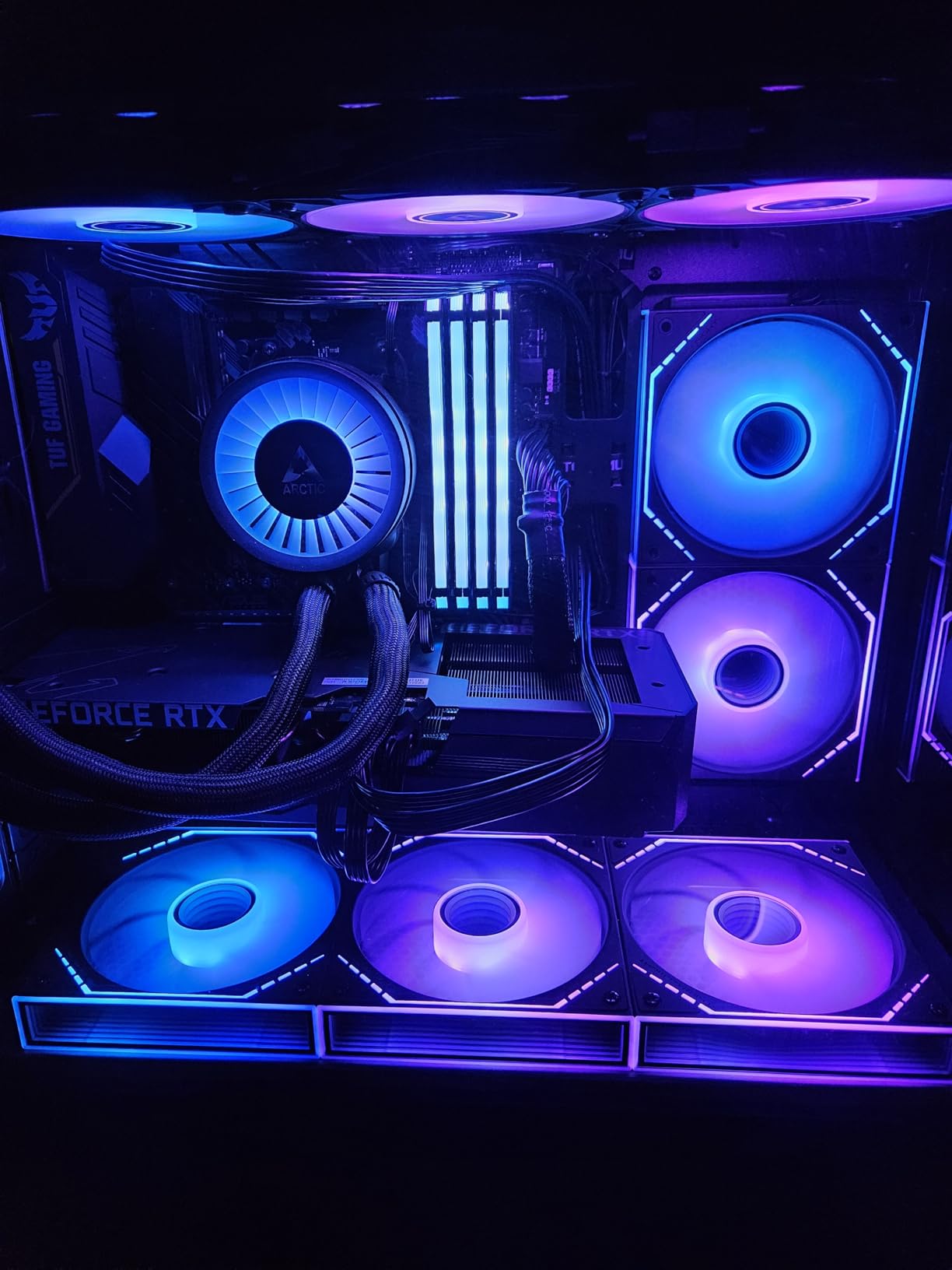 Thermalright TL-M12Q X3 120mm PC Case Fans, 2000RPM High Airflow, ARGB Daisy-Chain, Infinity-Mirror Lighting, 3-Pack customer photo 2