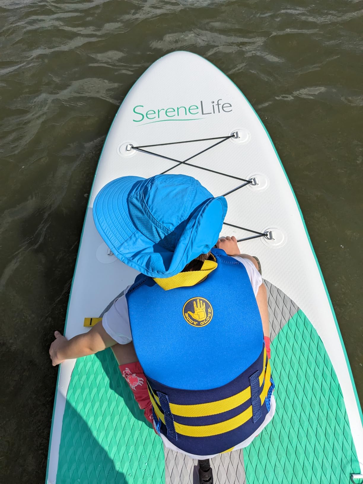 SereneLife Inflatable Stand Up Paddle Board with Premium SUP Accessories - Wide Stable Design with Non-Slip EVA Deck Pad customer photo 1