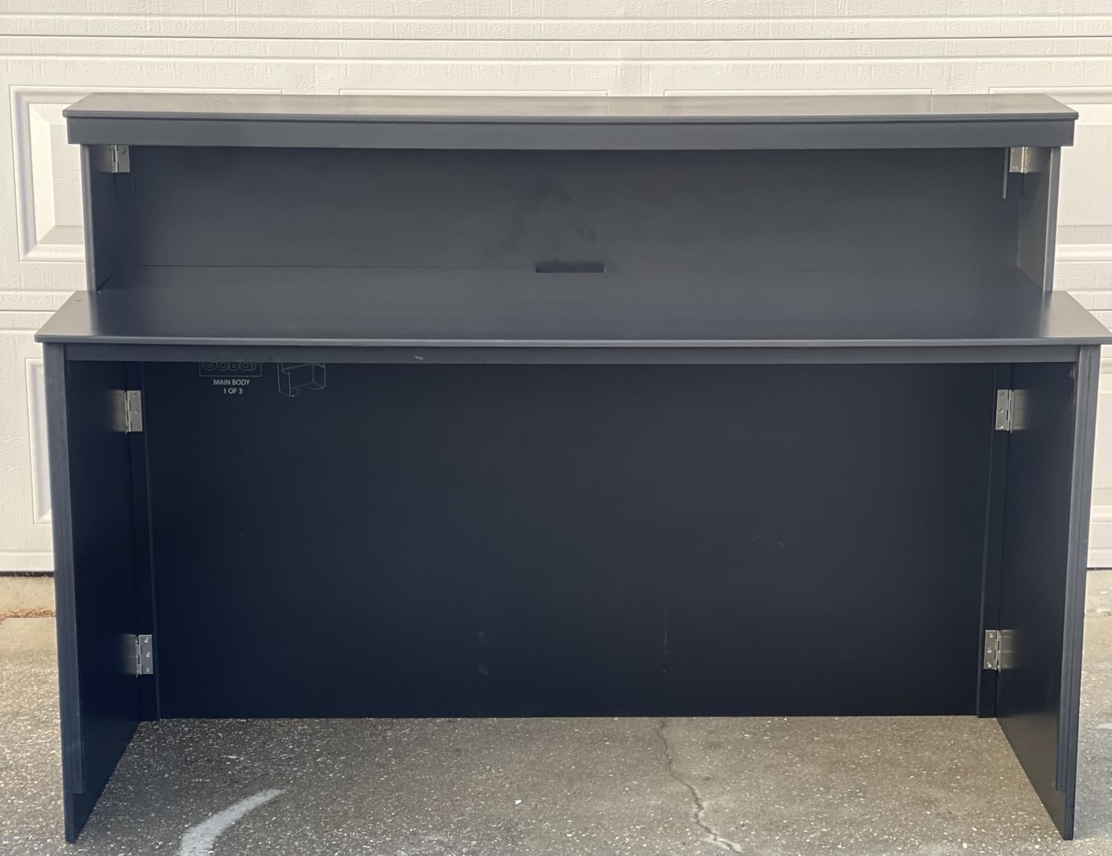 GoBar Elite Portable Bar Table for Events - Foldable Commercial Grade Wood - Pop up Mobile Bartending Station - White or Black customer photo 1