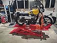 VEVOR Motorcycle Lift Table, 1000lbs Weight Capacity, 360° Flexible Moving Motorcycle Jack Stand, 8.6-31 in Height Range, Heavy Duty Bike Repair Stand with Security Lock for ATVs, Dirt Bike customer photo 1