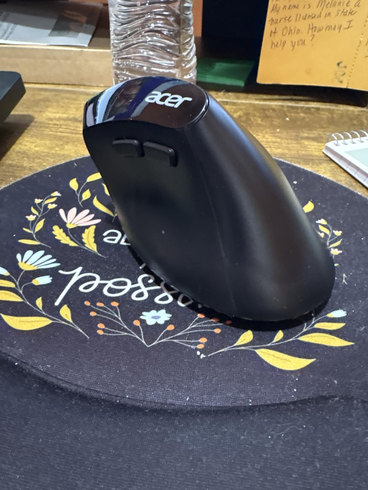 acer Ergonomic Mouse Wireless, Adjustable DPI Vertical Mouse 1000/1200/1600 with 6 Buttons, Rechargeable Ergo Mice, Medium to Large Sized Hands, 2.4GHz USB Receiver for Computer, Laptop, PC customer photo 2