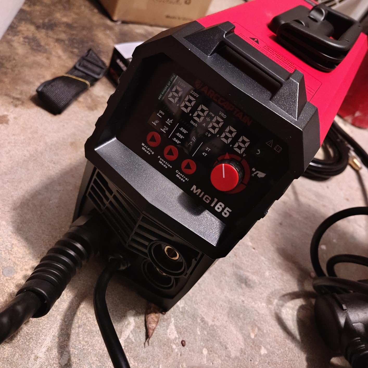 ARCCAPTAIN 135A MIG Welder, 2025 Newest [Large LED Display] 110V Welder Flux Core MIG, Lift TIG, Stick, 3 in 1 Welding Machine Gasless MIG Welder Machine 110V, IGBT Inverter Welder with Synergy, 2T/4T customer photo 2