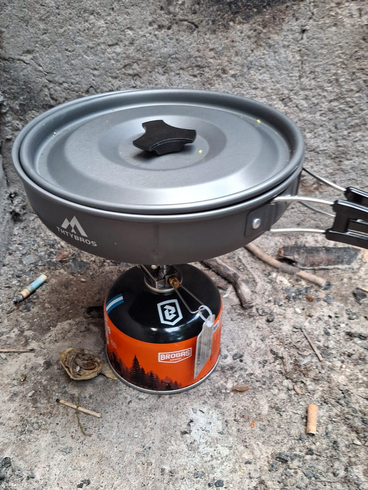 27pcs Camping Cookware Mess Kit for 2-4 People, Portable Cookware Set with Kettle, Pots & Pans, Stainless Steel Utensils, Plates, Dishware for Backpacking, Picnic, Outdoor Adventures customer photo 1