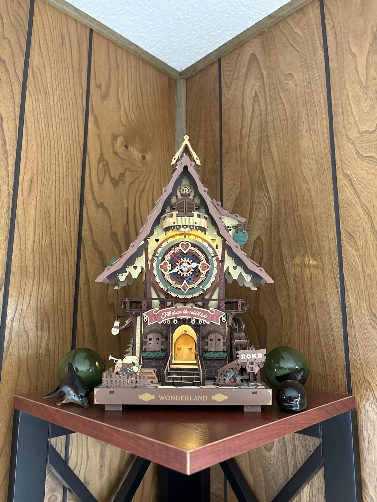 ROKR 3D Wooden Puzzles for Adults, Cuckoo Clock Model Kit, Room Home Decor DIY Watch Making Kit Functional Mechanical Building Toys, Hobbies Birthday Christmas Day Gifts for Men Women 14+ customer photo 1