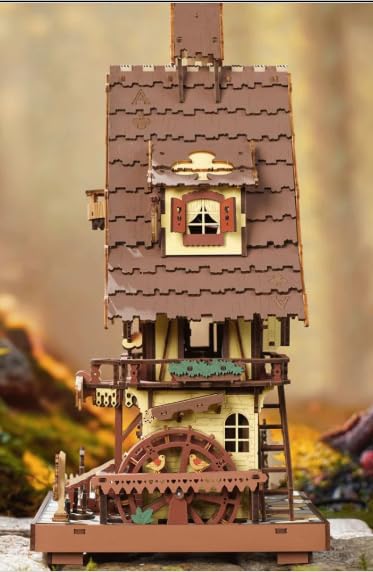 ROKR 3D Wooden Puzzles for Adults, Cuckoo Clock Model Kit, Room Home Decor DIY Watch Making Kit Functional Mechanical Building Toys, Hobbies Birthday Christmas Day Gifts for Men Women 14+ customer photo 2