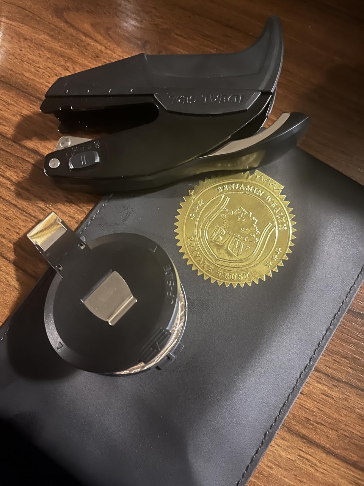 Custom Book Embosser Stamp - Personalized Business Company Seal with Your Own Logo (Logo) customer photo 2