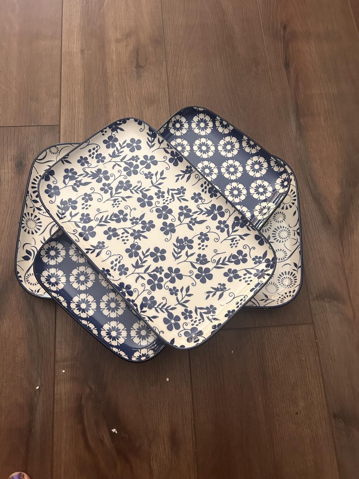 vancasso Porcelain Serving Trays for Party, Serving Platters Set of 3, Serving Dishes for Entertaining, Ceramic Party Trays and Platters, 16/14/12 Inch, Series SELENE customer photo 1