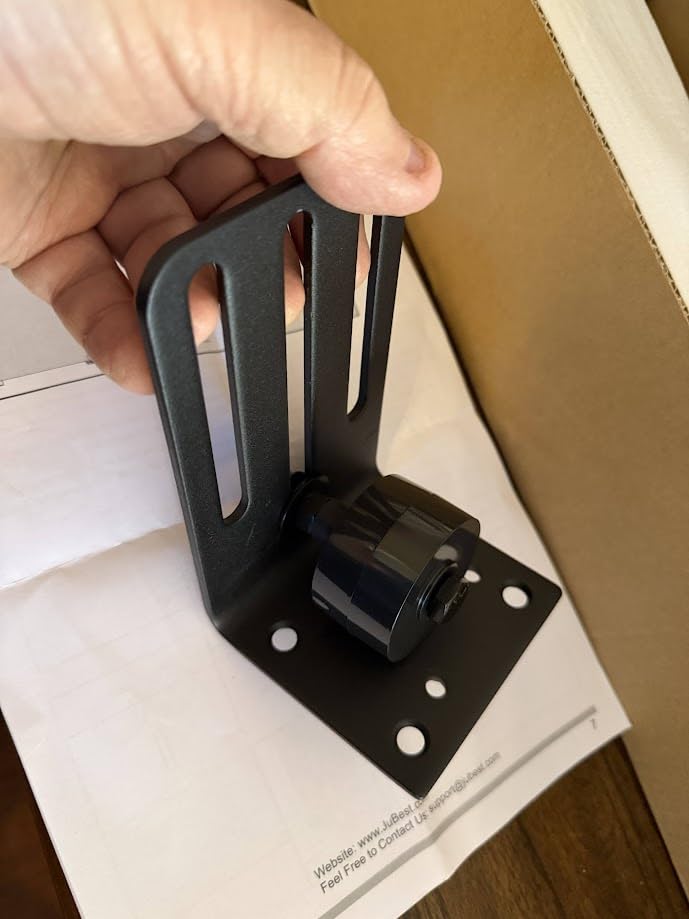 10FT Heavy Duty Exterior Barn Door Hardware Kit, BarnBase Box Rail Hardware kit, Outdoor Barn Door Hardware Kit for 1 Door(Door not Include), 450 lbs Capacity, Black customer photo 1