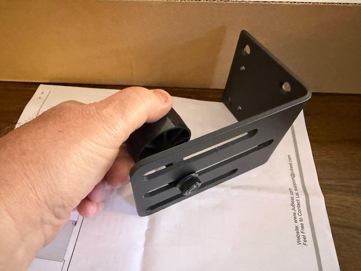 10FT Heavy Duty Exterior Barn Door Hardware Kit, BarnBase Box Rail Hardware kit, Outdoor Barn Door Hardware Kit for 1 Door(Door not Include), 450 lbs Capacity, Black customer photo 2