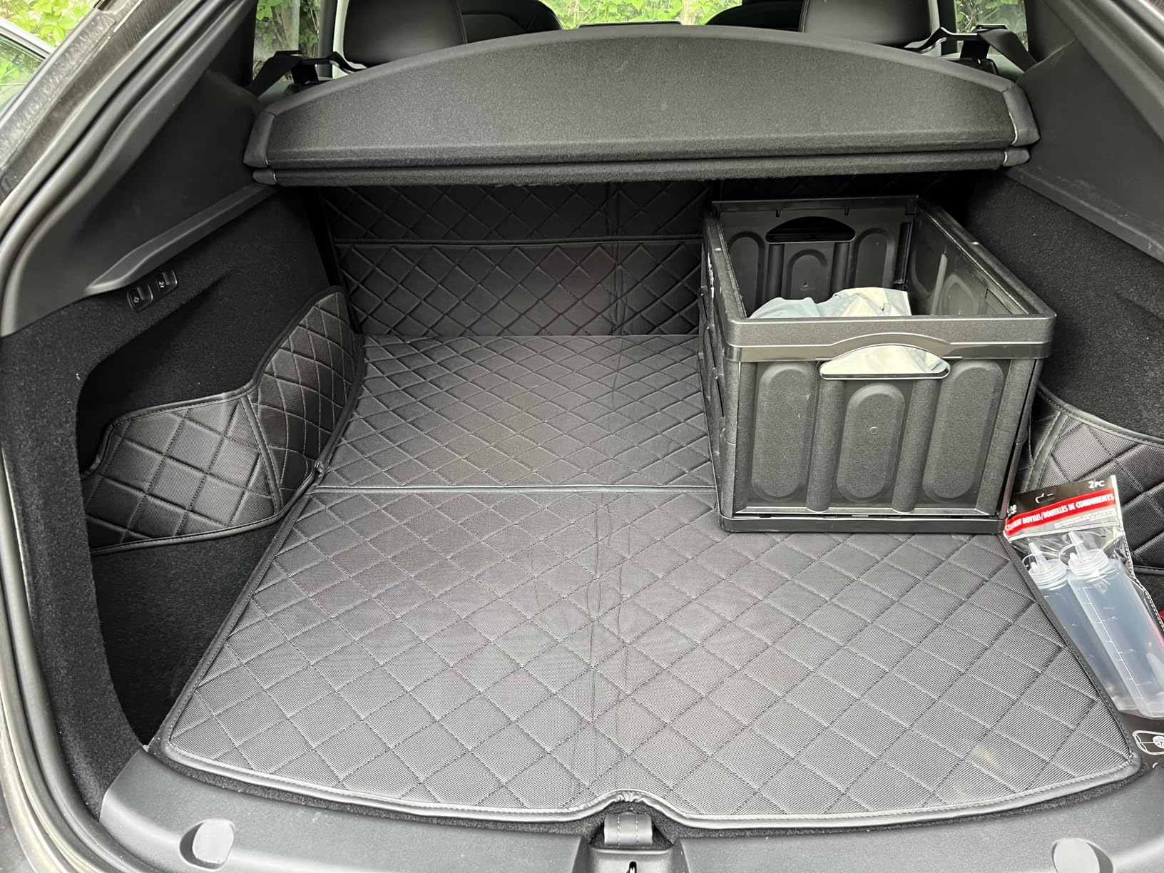 Topfit for Tesla Model Y Trunk Mats Cargo Liner Waterproof Dog Car Seat Covers Protector All-Weather Trunk Floor Mat for Tesla Model Y Juniper Accessories 2025-2026 customer photo 1