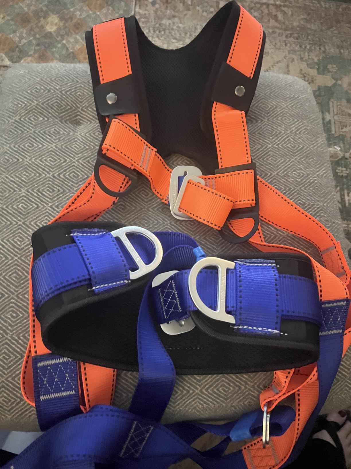 Premium Full Body Safety Harness Fall Protection Kit - OSHA/ANSI Compliant, Roofing Harness, Includes Shock Lanyard customer photo 2