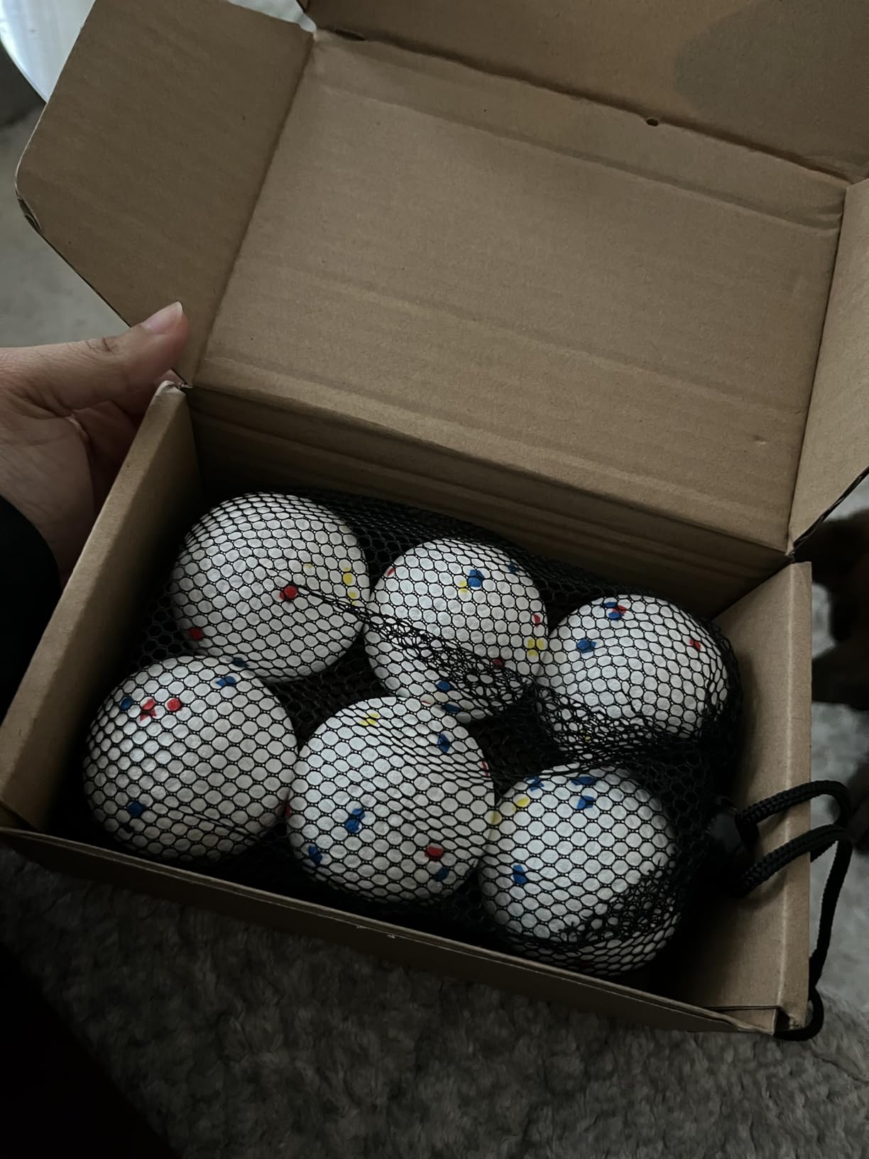 Dog Ball Thrower Launcher, Automatic Ball Launcher for Dogs, 3 Adjustable Distance Settings, Indoor OutdoorInteractive Toy, with 3 2.3-inch Balls, Small/Medium Sized Dog Thrower customer photo 1