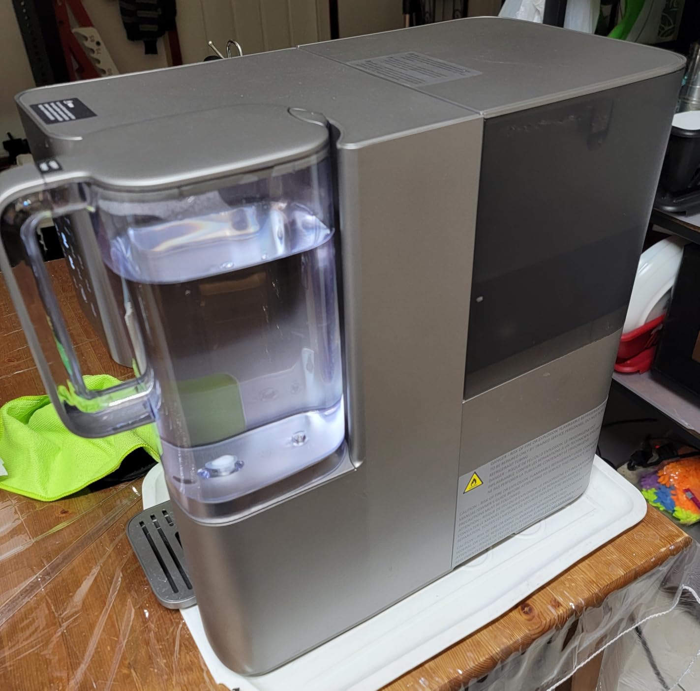 PHILIPS Reverse Osmosis Water Filter Countertop ADD6928DG/37(Cold&Hot), 6-Stage Mineralization Filtration System with Aquaporin Tech, Large Capacity for Family, 6L Tank,1.8L Jug, Reduce TDS customer photo 1