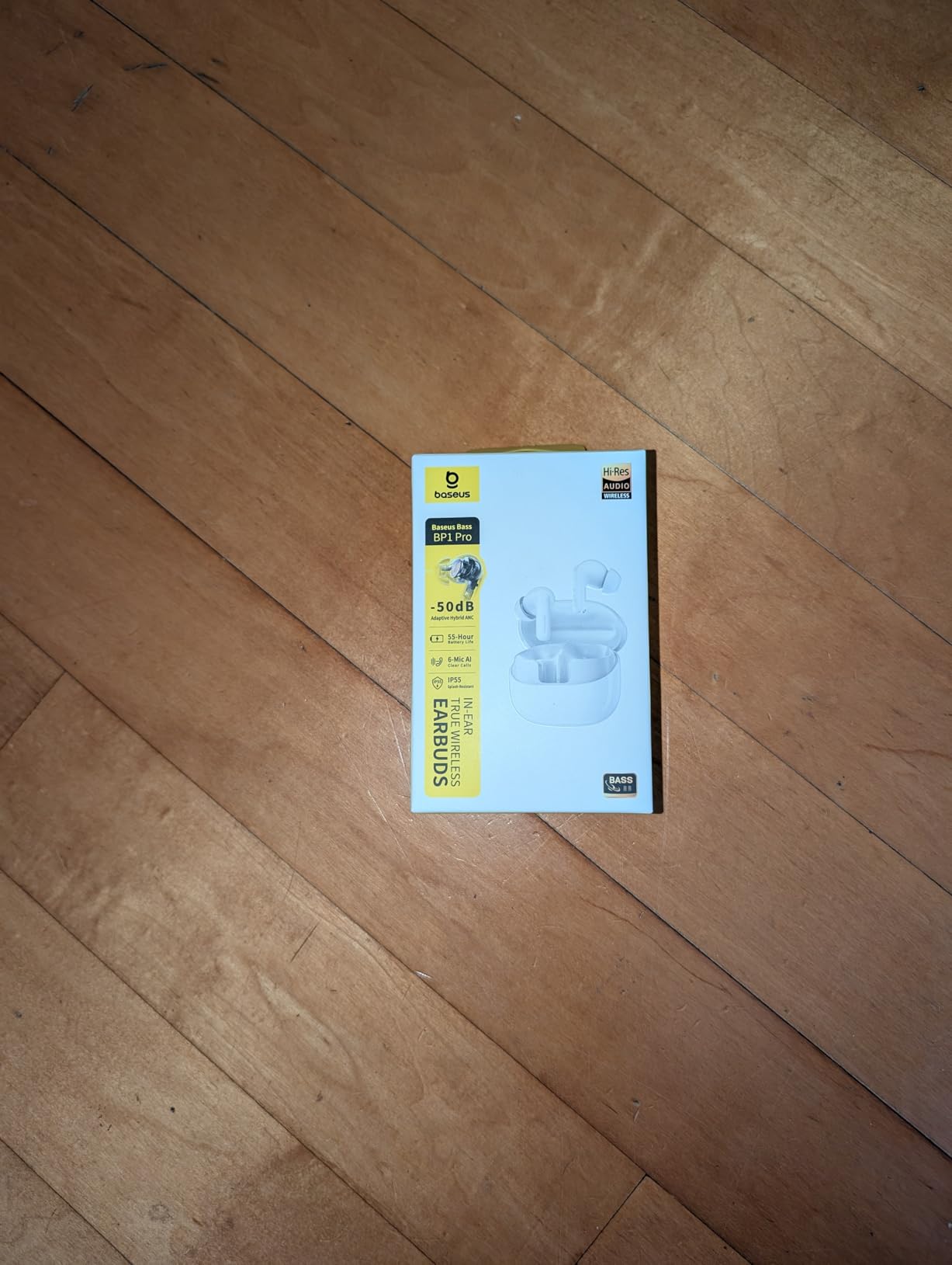 Baseus Bass BP1 Pro Noise Cancelling Wireless Earbuds, Real-Time Adaptive Noise Cancelling, Adaptive Active EQ, LDAC Hi-Res Sound, 6-Mic AI Clear Calls, 55H Playtime, IP55 Waterproof, Bluetooth 6.0 customer photo 1