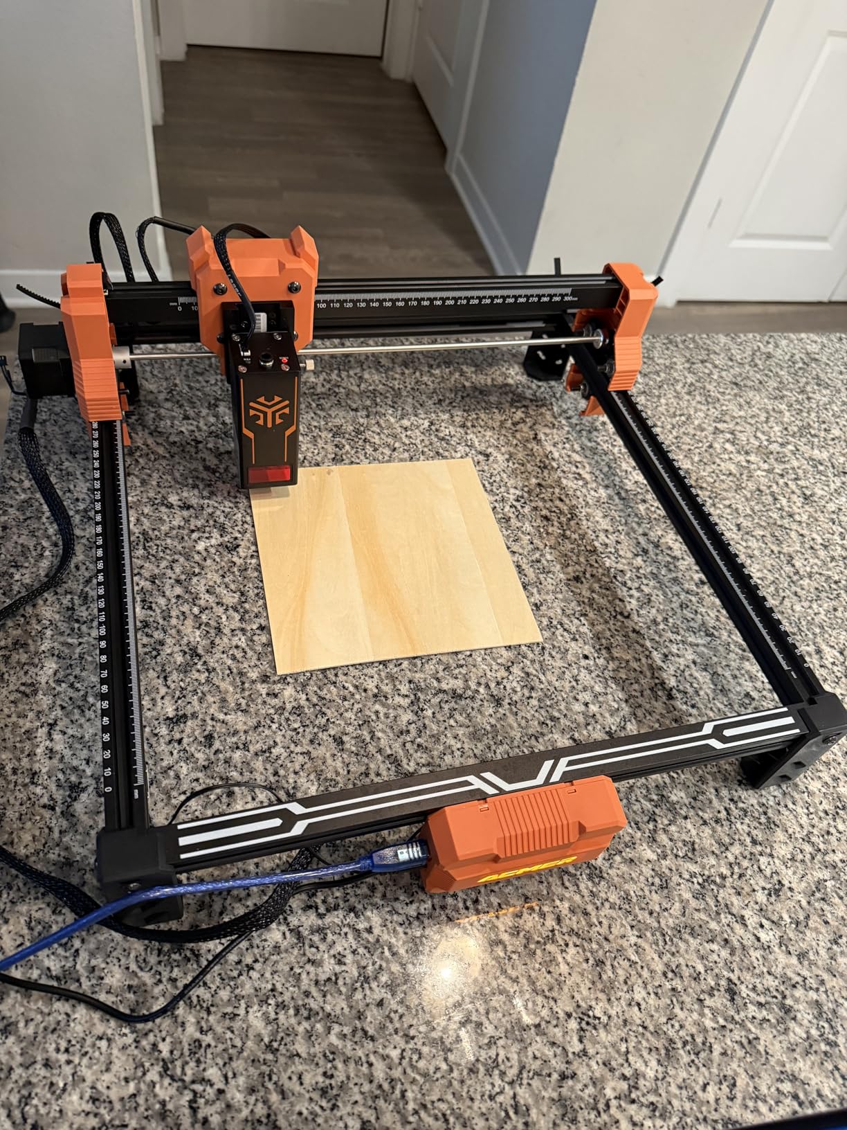 ACMER S2 12W (12,000mW) Laser Cutter Machine, 0.01mm Precision, 300x300mm Area customer photo 1