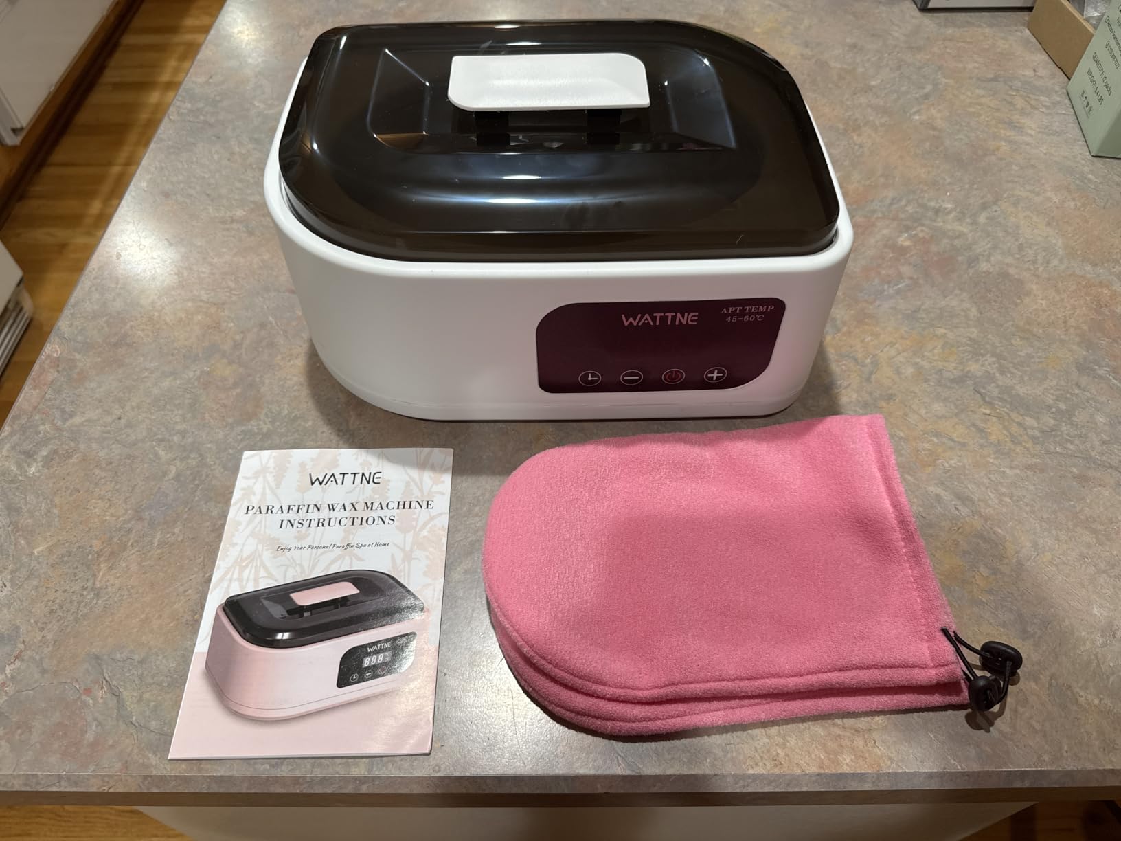 Wattne Paraffin Wax Machine for Hands & Feet - Paraffin Wax Warmer Moisturizing Kit with Auto-Timer & Precision Temperature Control, Paraffin Wax Bath for Arthritis, Dry Skin Care, Home Spa-Black customer photo 1