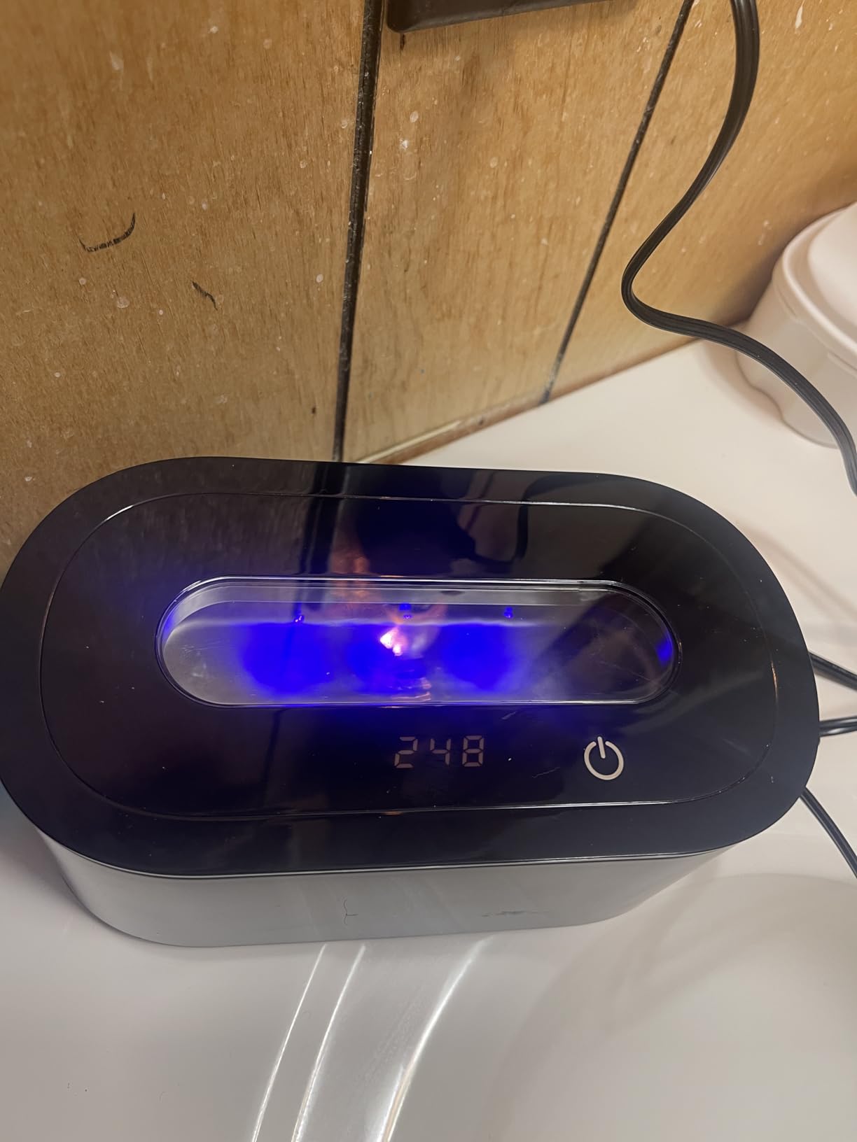 Ultrasonic Jewelry Cleaner, 48KHz Professional Ultrasonic Cleaner for Eyeglasses, Rings, Retainers, Dentures, 30W Jewelry Cleaner Ultrasonic Machine with Dual Cleaning Modes, Digital Timer customer photo 1